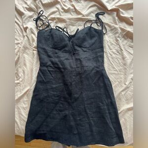 COPY - Reformation size small black linen dress
